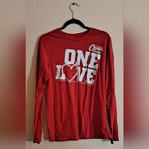 Raising Cane's Red T Shirt | Long Sleeve Top